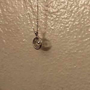 NWT MOON AND BACK HEART NECKLACE